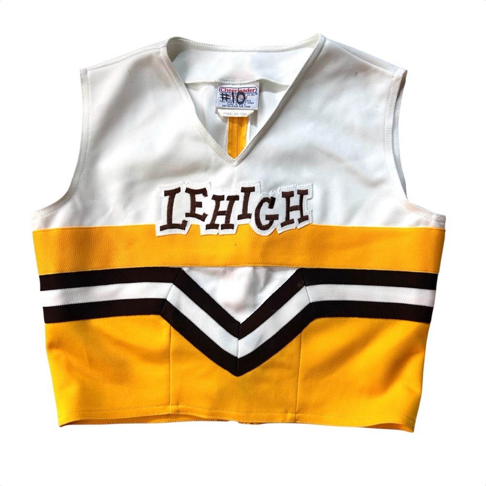 Vintage 70’s-80’s Lehigh Cheerleader Uniform Top Cheerleading Supply Medium